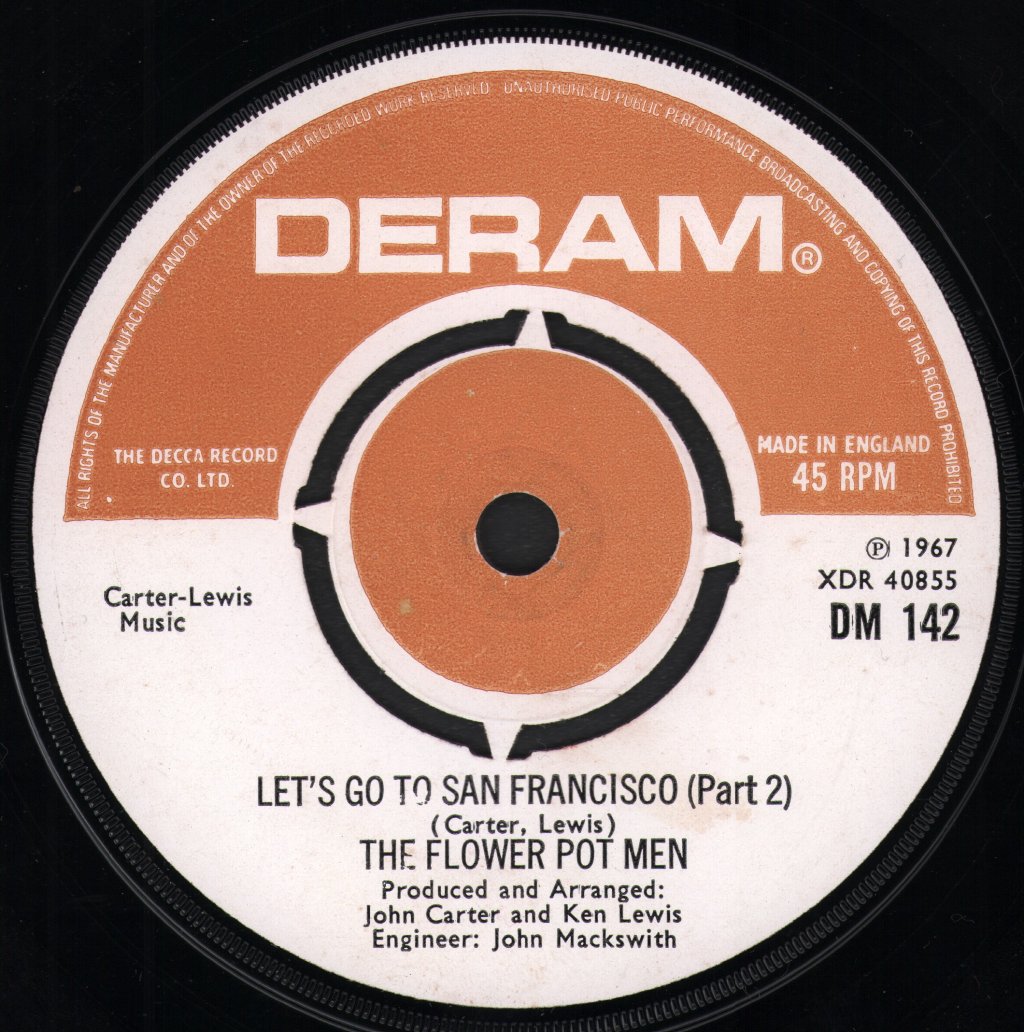 Flower Pot Men (60'S Group) - Let's Go To San Francisco - 7 Inch