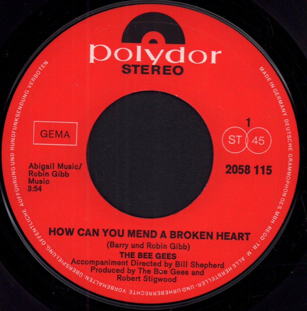 Bee Gees - How Can You Mend A Broken Heart - 7 Inch