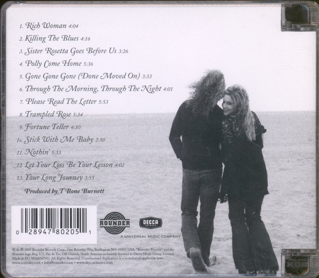 Robert Plant And Alison Krauss - Raising Sand - Cd