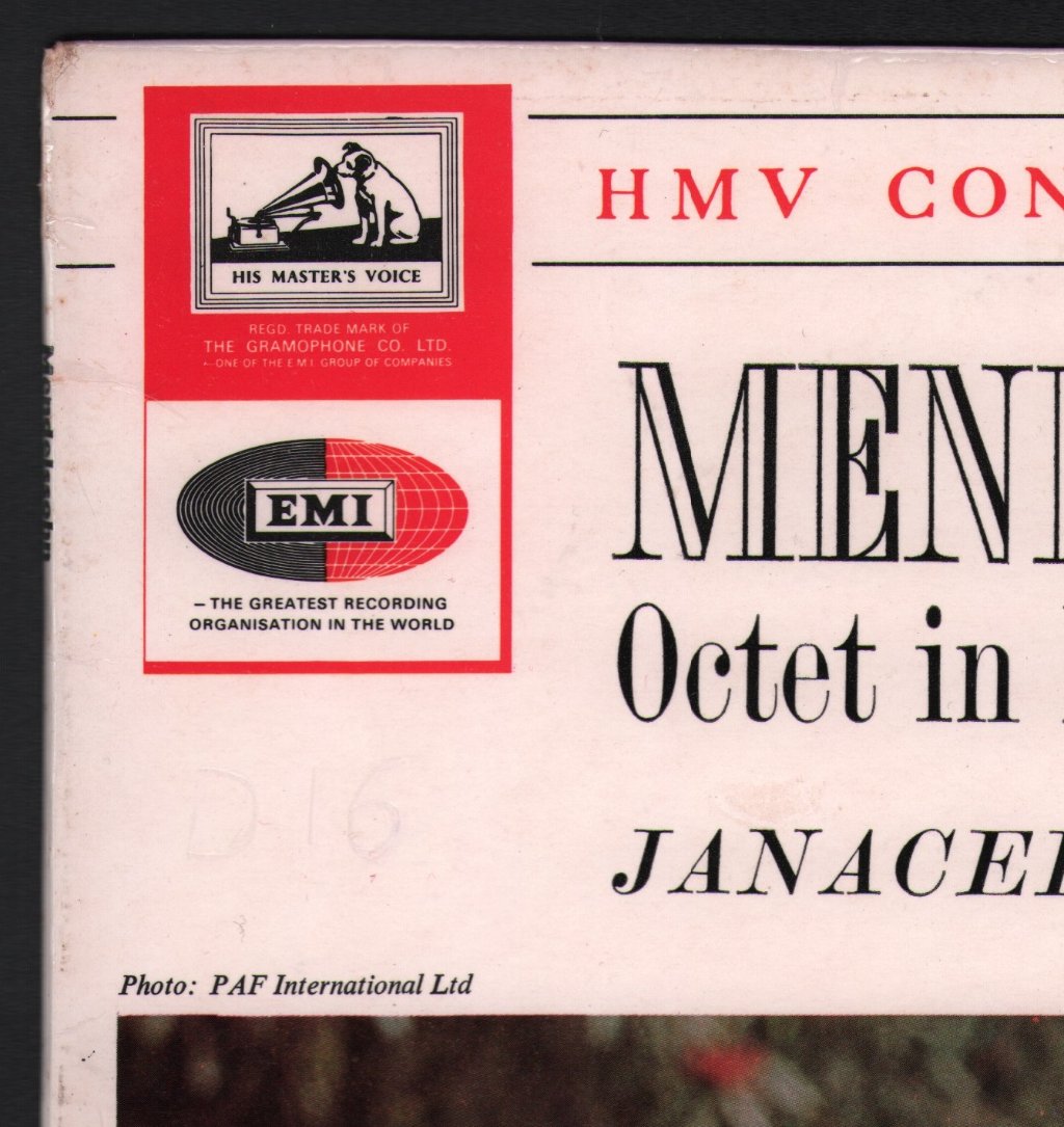 Janacek Quartet / Smetana Quartet - Mendelssohn - Octet In E Flat Major, Op. 20 - Lp
