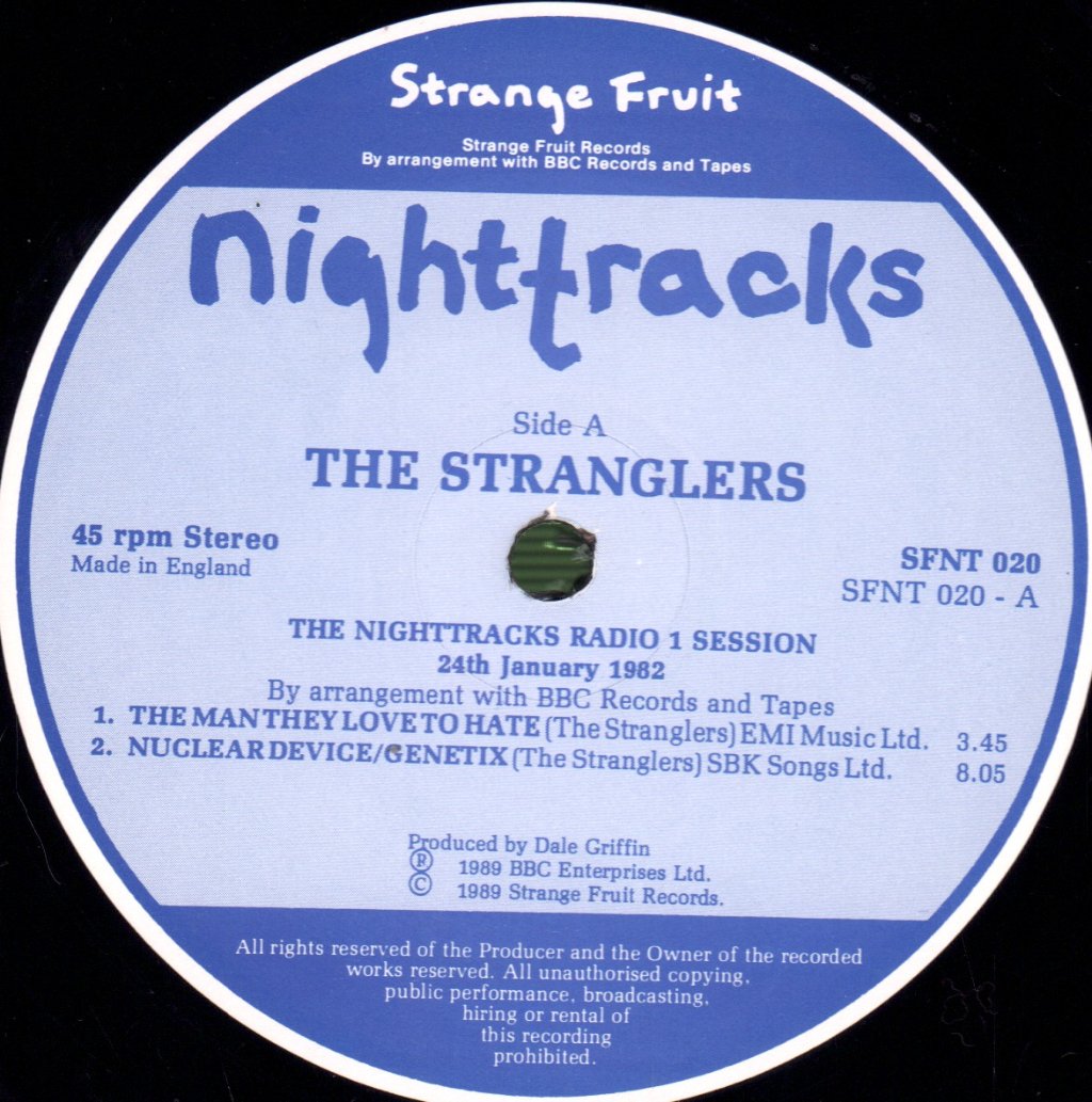 Stranglers - Radio 1 Sessions - The Evening Show - 12 Inch