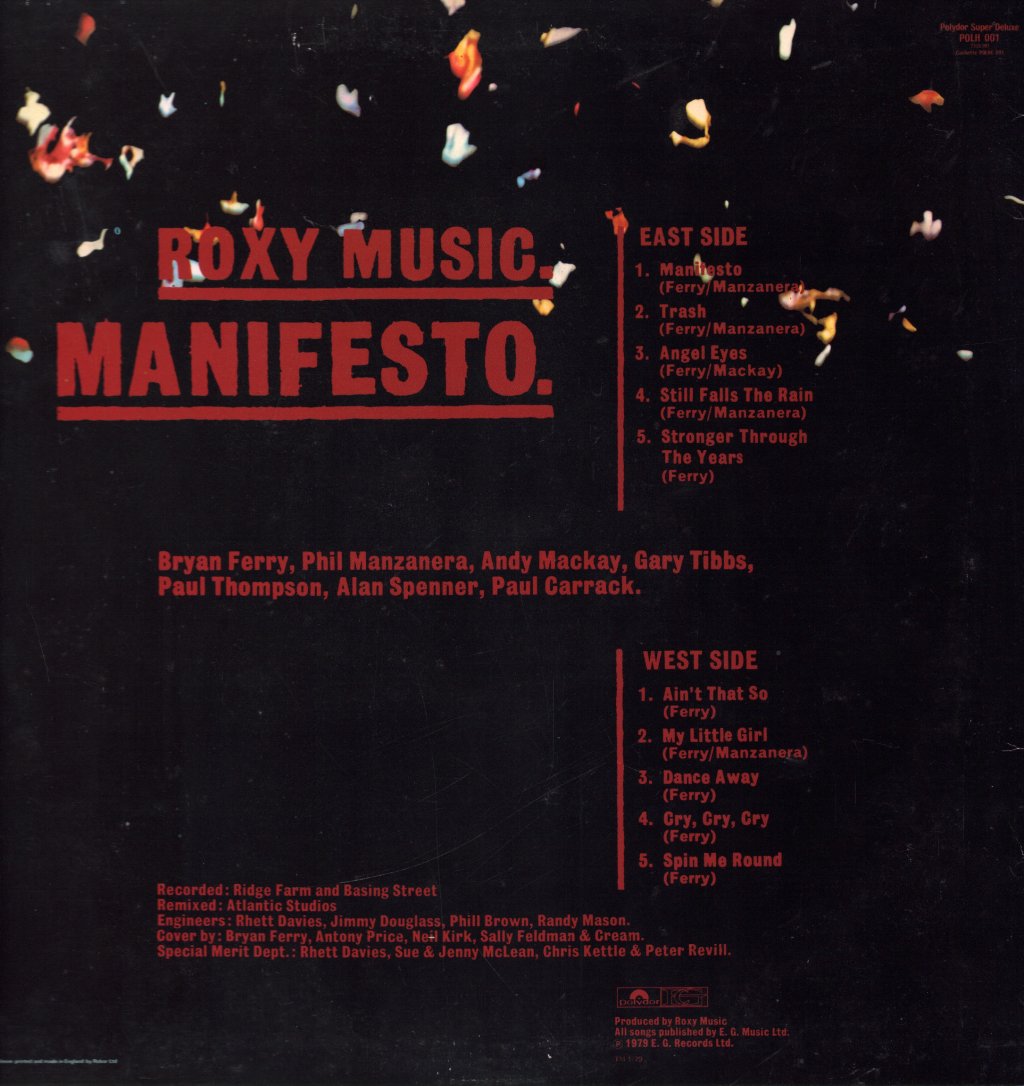 Roxy Music - Manifesto - Lp