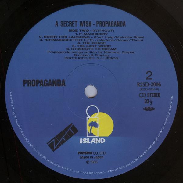Propaganda - A Secret Wish - Lp
