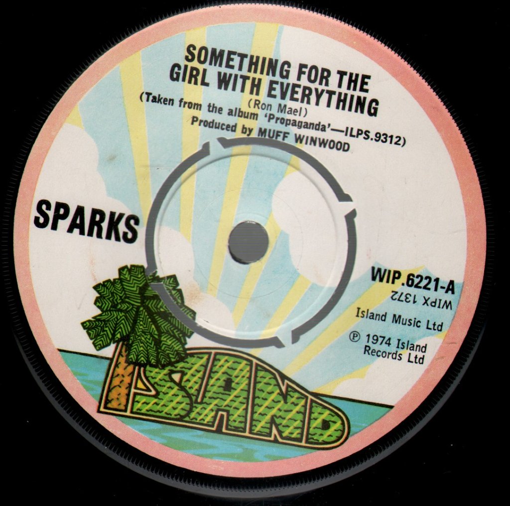 Sparks - Something For The Girl With Everything - 7 Inch