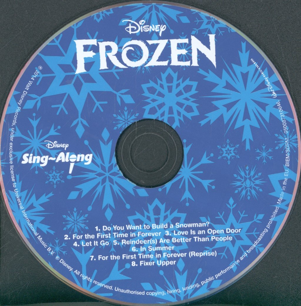 Disney Sing-Along - Frozen - Disney Sing-Along - Frozen - Cd