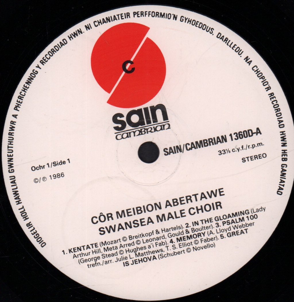 Swansea Male Choir - 40 Years Of Song - Lp