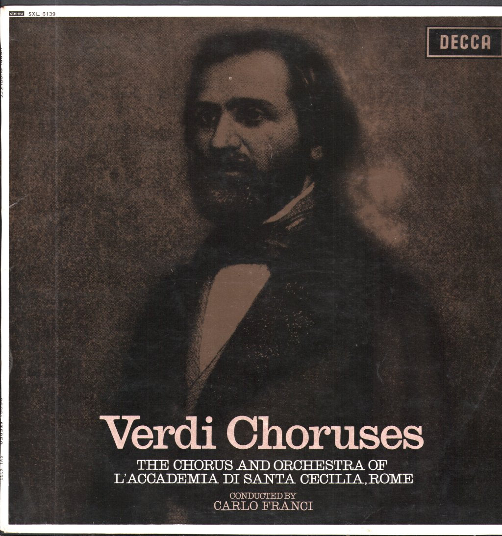Chorus And Orchestra Of The Accademia di Santa Cecilia, Rome / Carlo Franci - Verdi Choruses - Lp