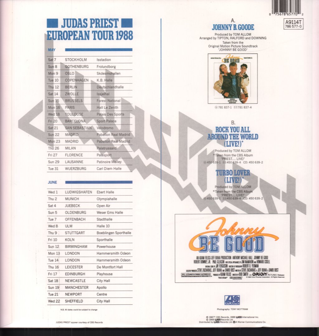 Judas Priest - Johnny B Goode - 12 Inch