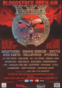 Bloodstock 2008 - Bloodstock 2008 - Flyer