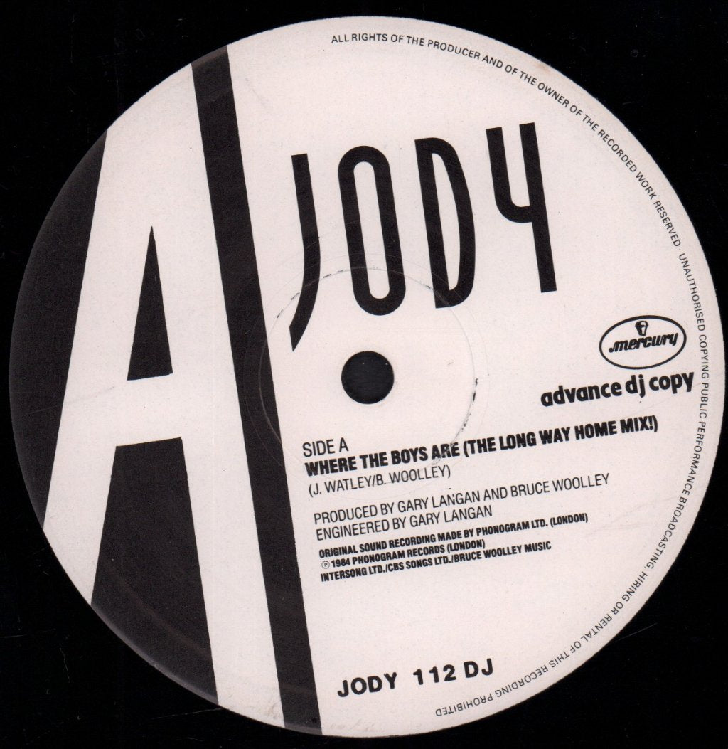 Jody Watley - Where The Boys Are - 12 Inch