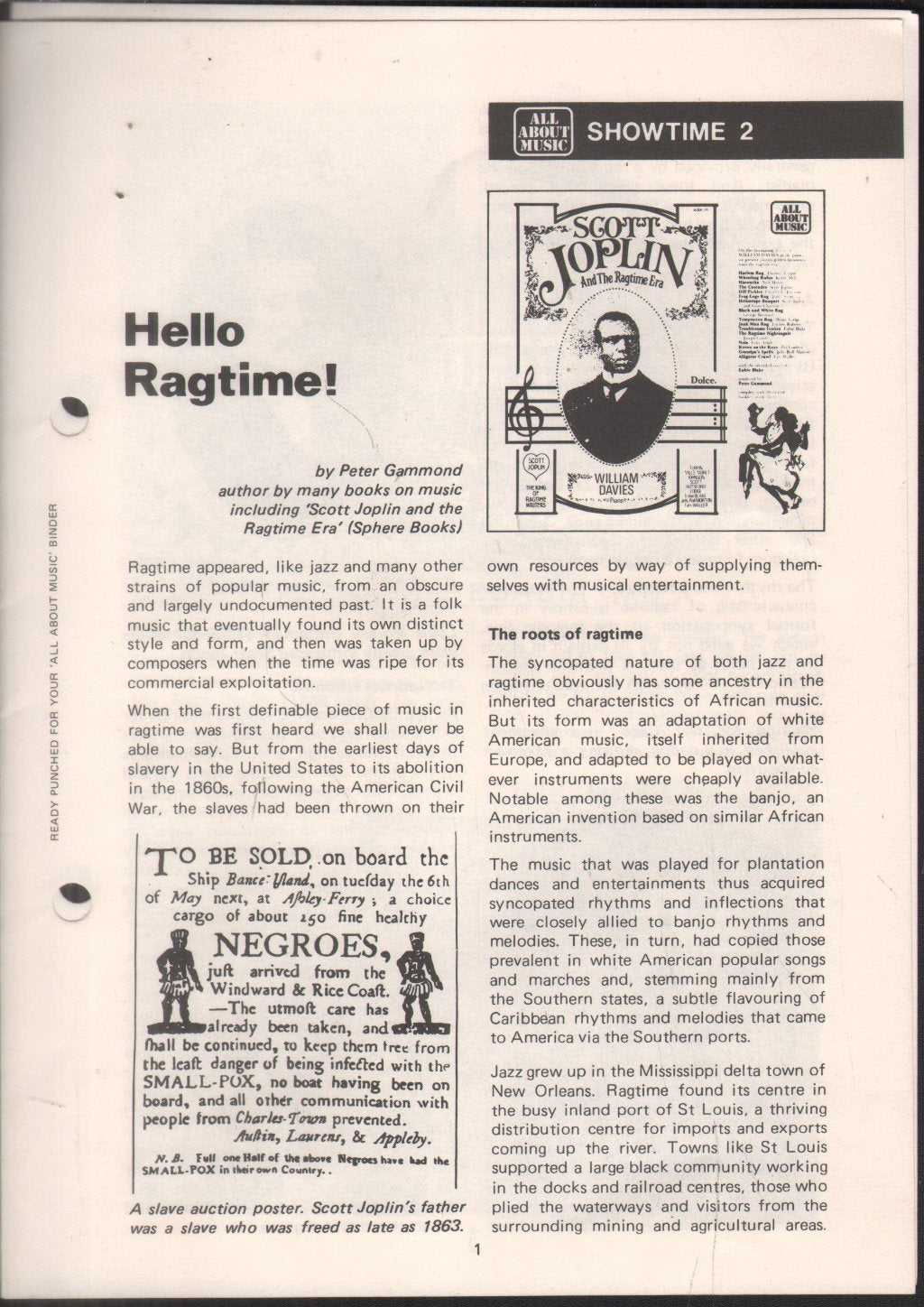 William Davies - Scott Joplin And The Ragtime Era - Lp