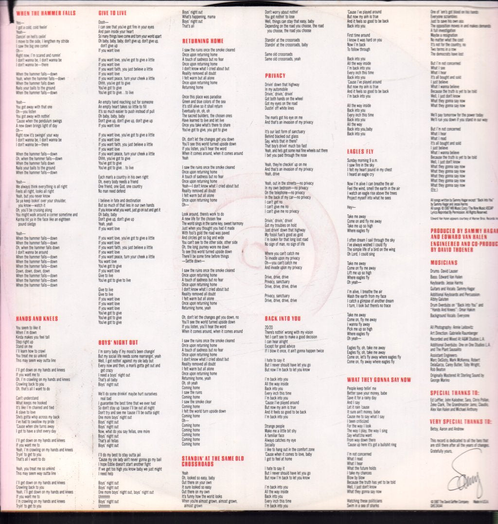 Sammy Hagar - Sammy Hagar - Lp