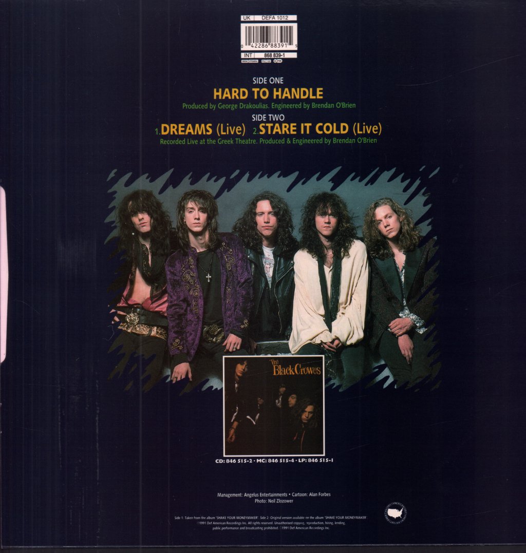 Black Crowes - Hard To Handle - 12 Inch