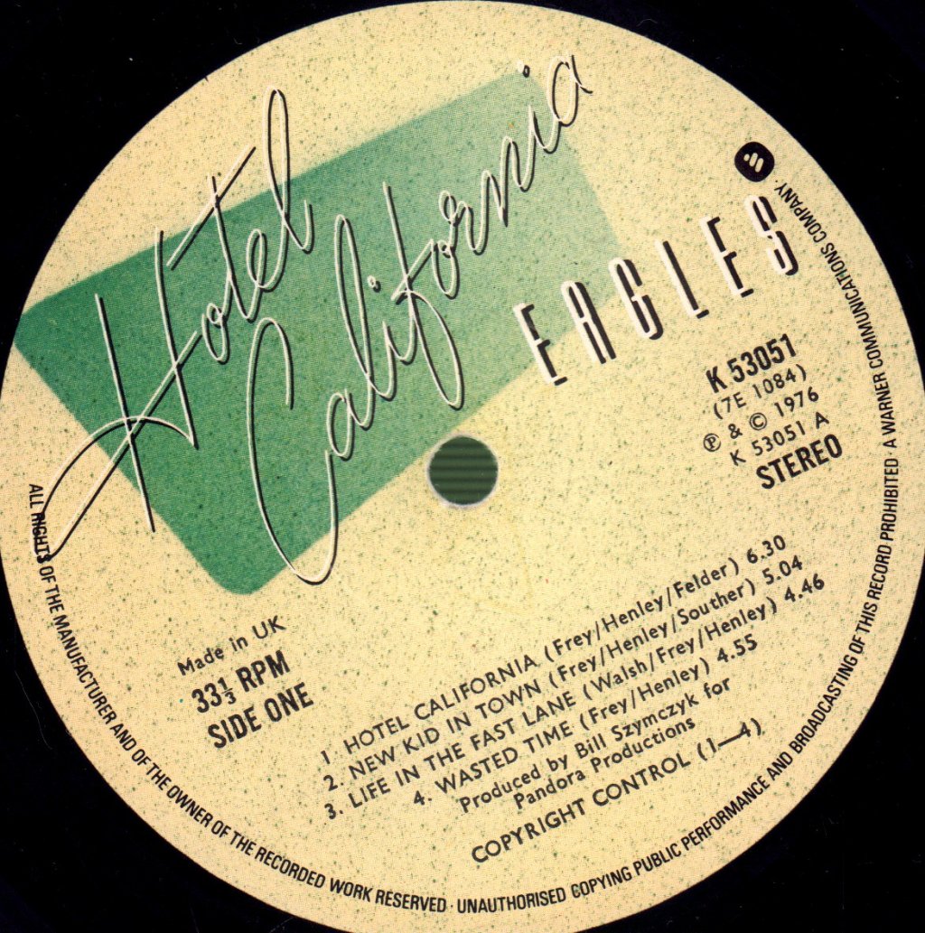 Eagles - Hotel California - Lp