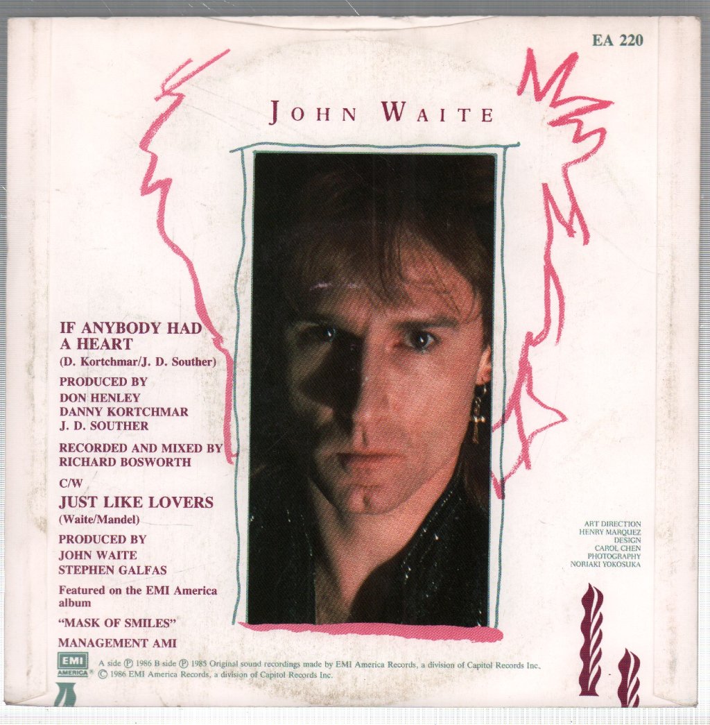 John Waite - If Anybody Had A Heart - 7 Inch