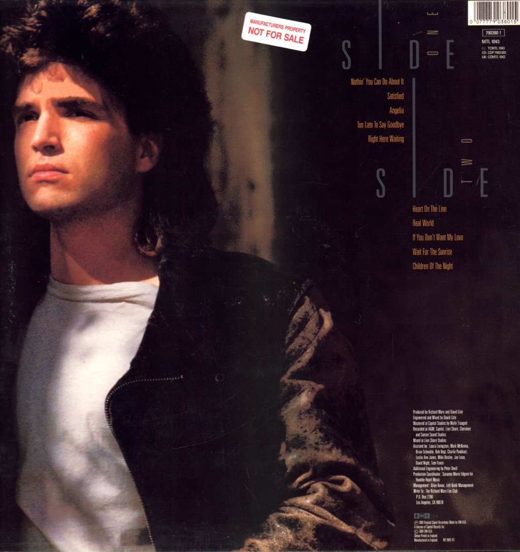 Richard Marx - Repeat Offender - Lp