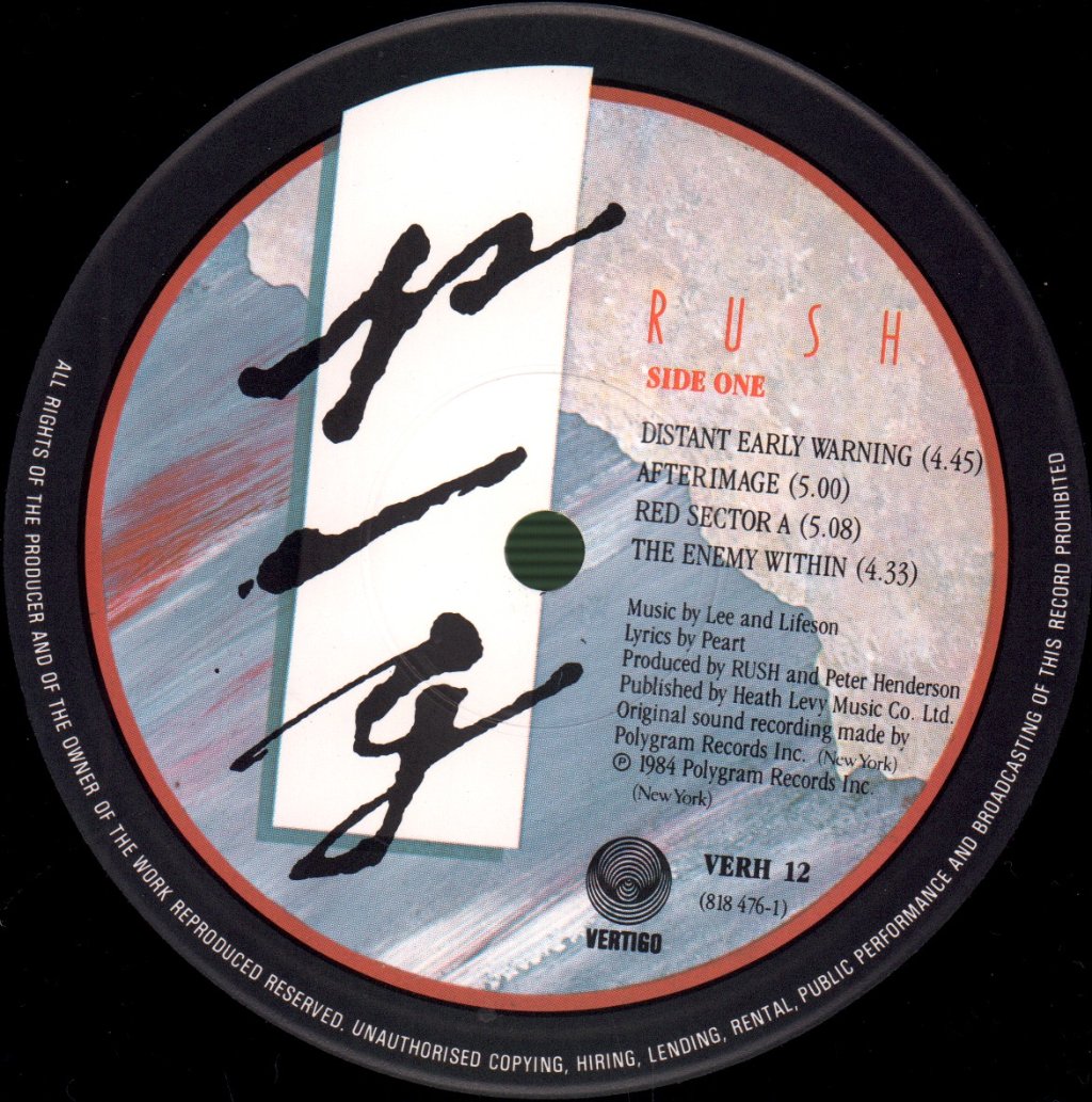 Rush - Grace Under Pressure - Lp