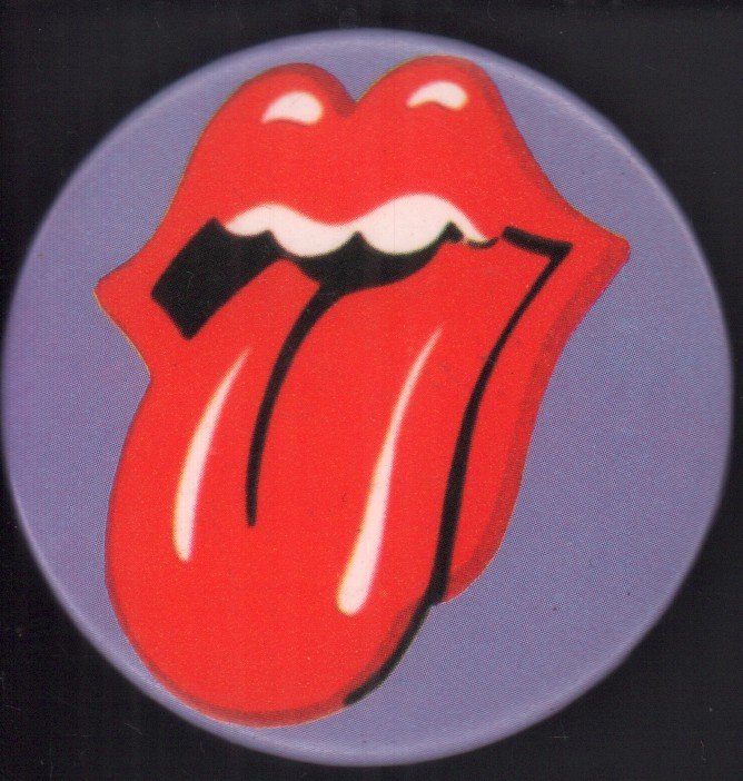 Rolling Stones - tongue logo - Badge