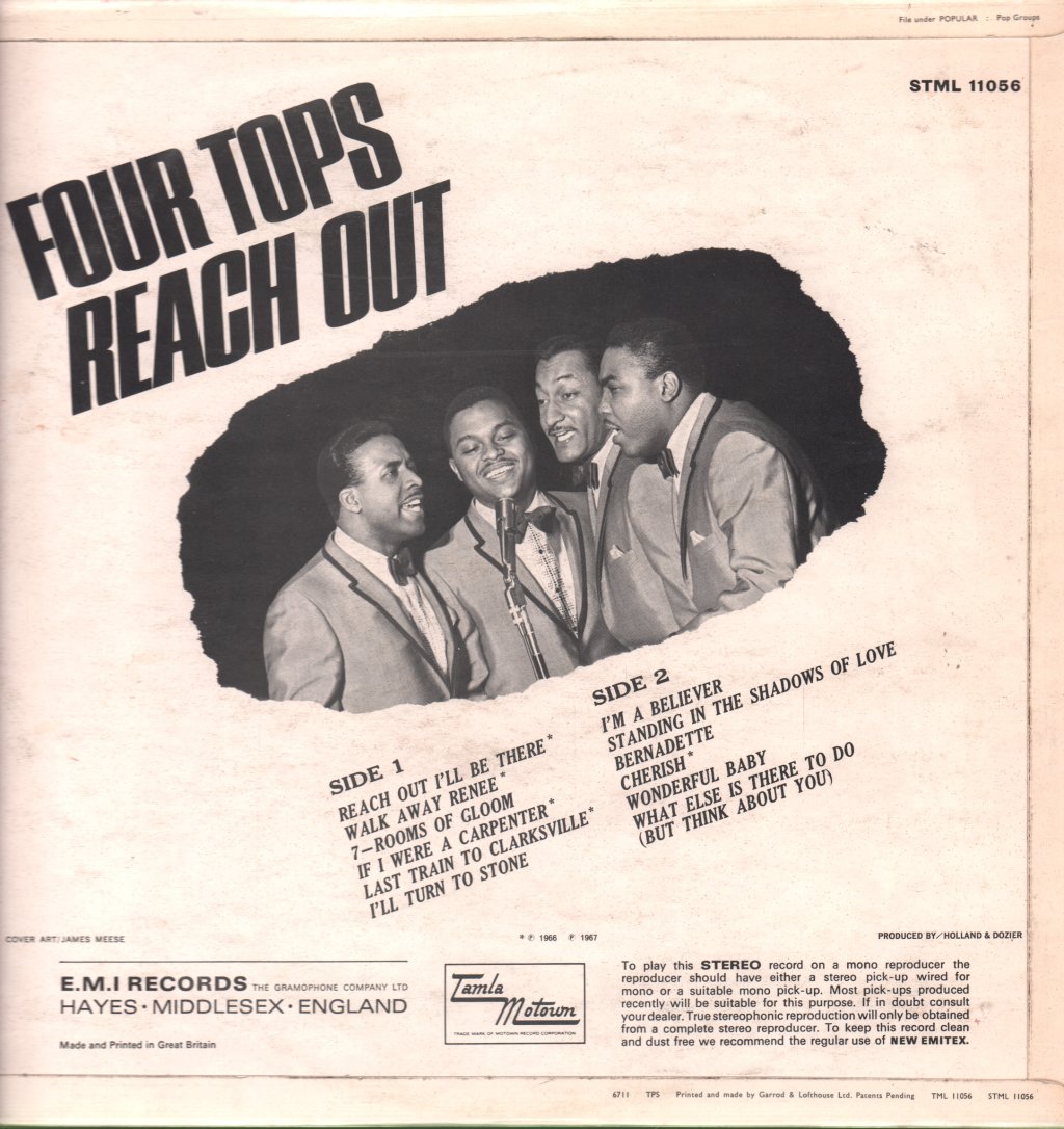 Four Tops - Reach Out - Lp