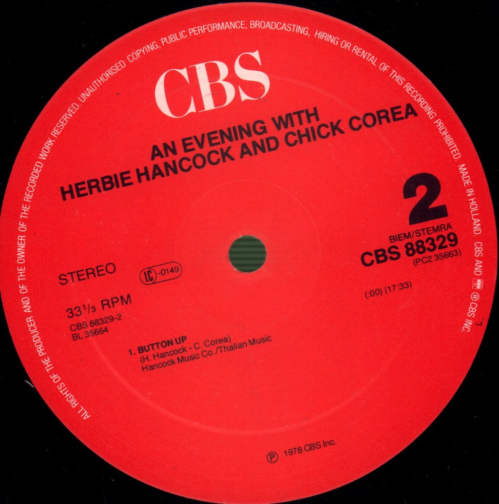 Herbie Hancock And Chick Corea - An Evening With (In Concert) - Double Lp