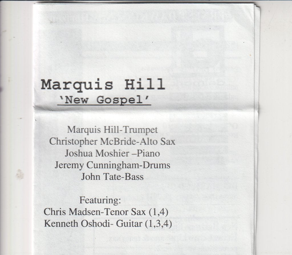 Marquis Hill - New Gospel - Cd
