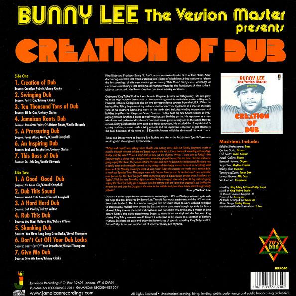Bunny Lee - Creation Of Dub - Lp