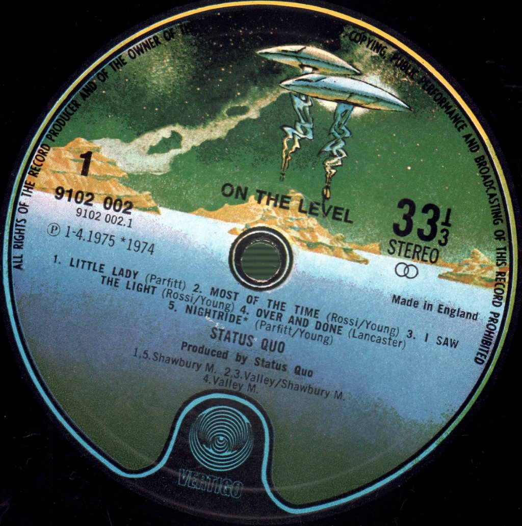 Status Quo - On The Level - Lp