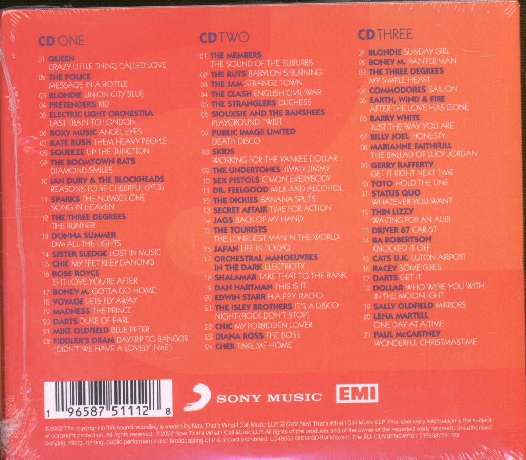 Various Artists - Now Yearbook Extra '79 (67 More Essential Hits From 1979) - Triple Cd