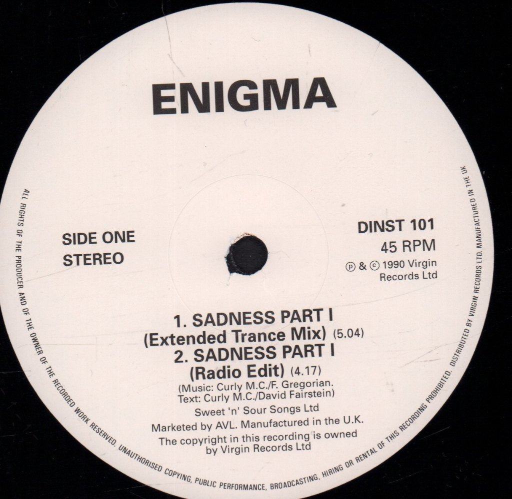 Enigma (90'S Group) - Sadness Part 1 - 12 Inch