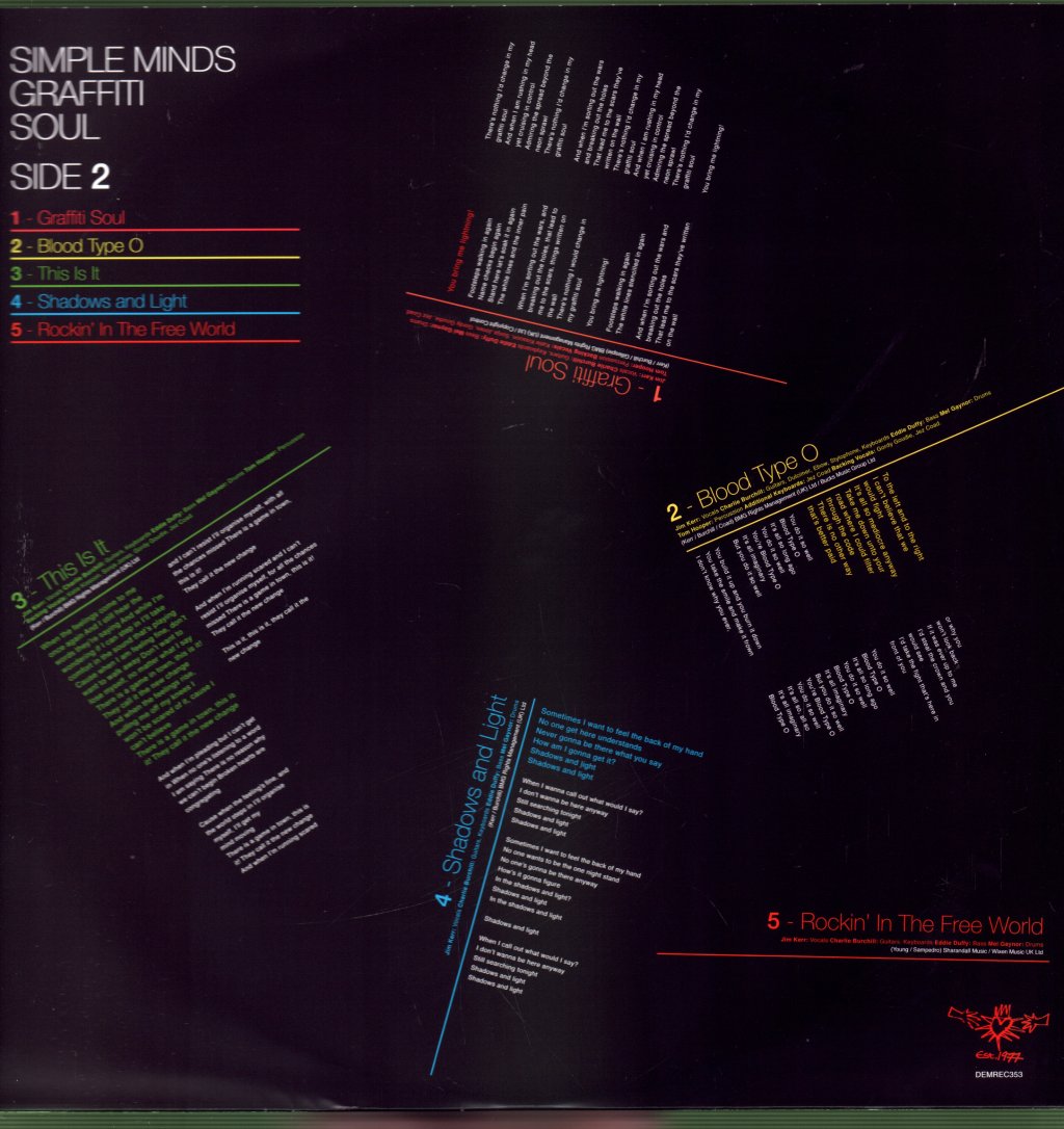 Simple Minds - Graffiti Soul - Lp