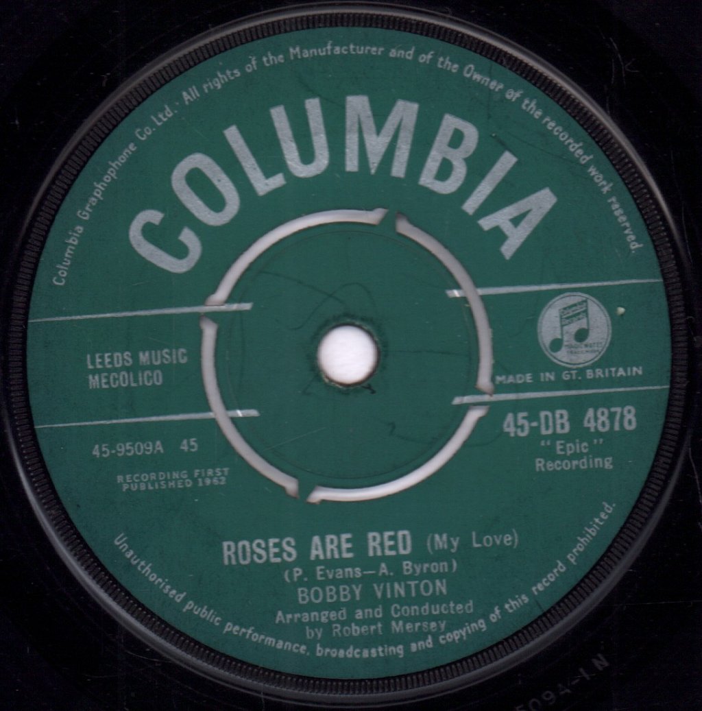 Bobby Vinton - Roses Are Red - 7 Inch