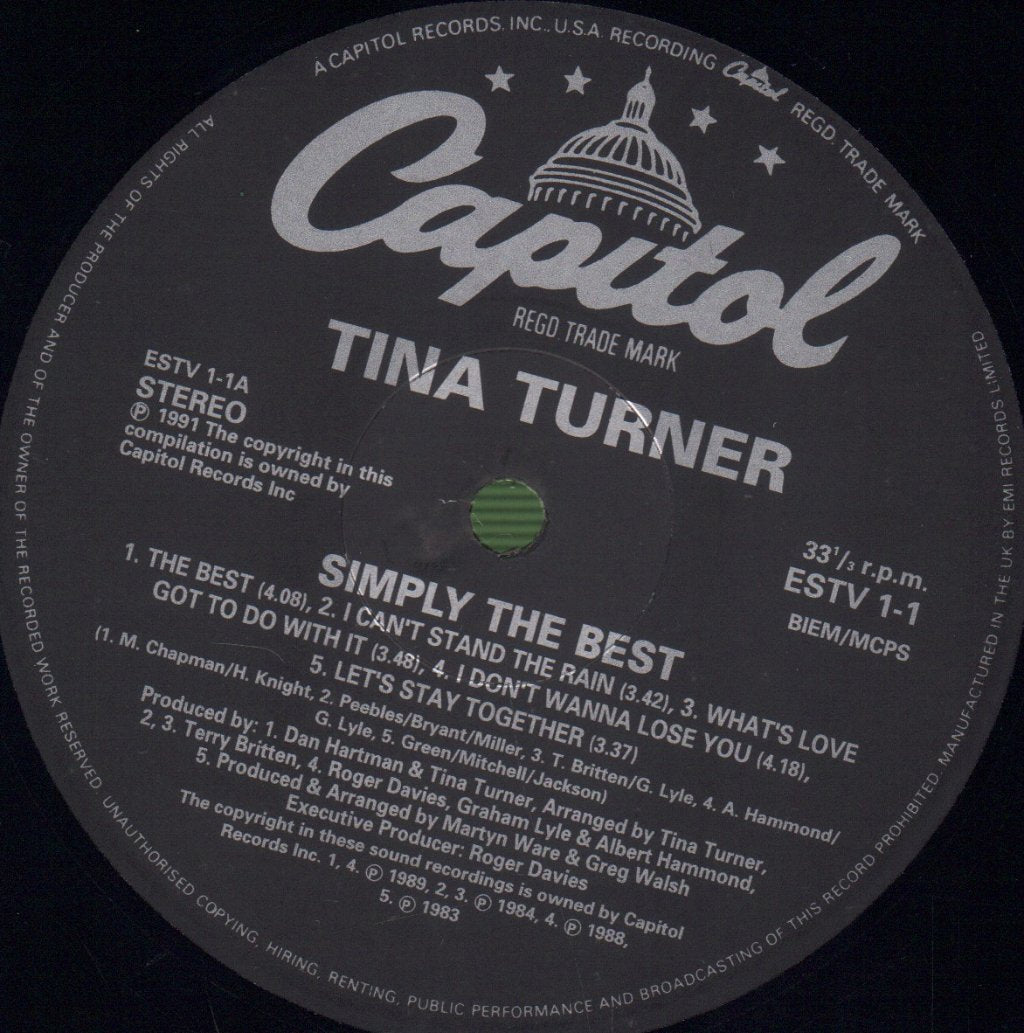 Tina Turner - Simply The Best - Double Lp