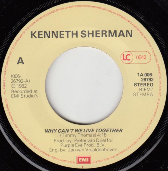 Kenneth Sherman - Why Can't We Live Together / Just Dance - 7 Inch
