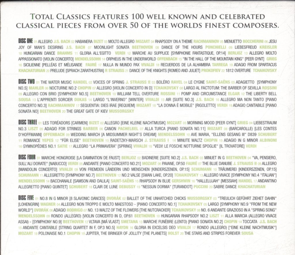 Various Artists - Total Classics - Cd Set