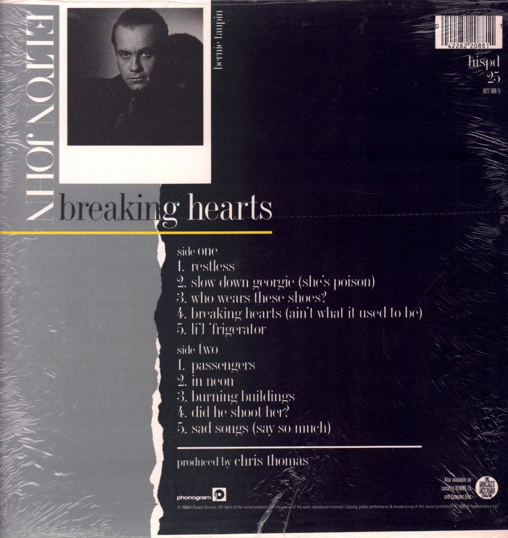 Elton John - Breaking Hearts - Lp