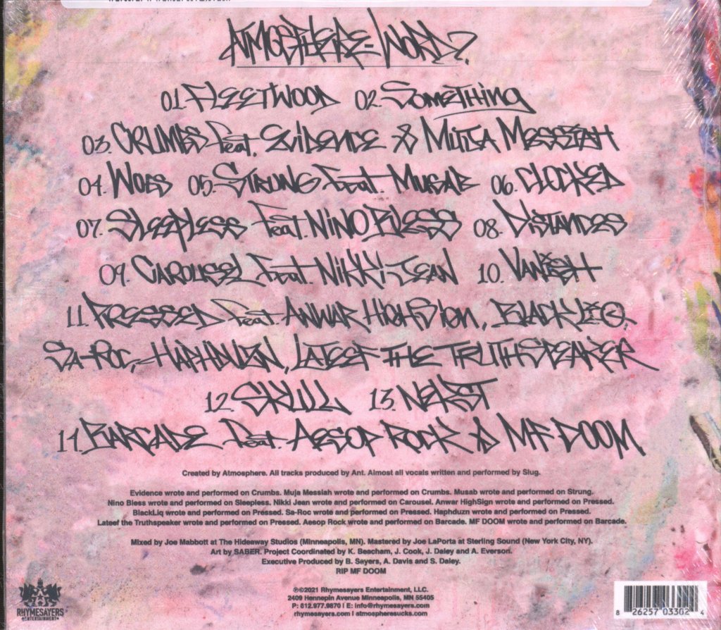 Atmosphere (Hip-Hop) - Word? - Cd