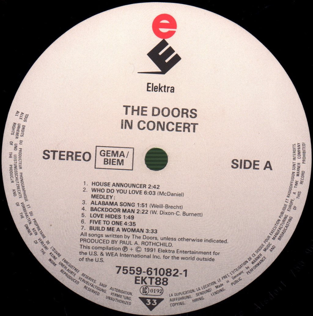 Doors - In Concert - Triple Lp