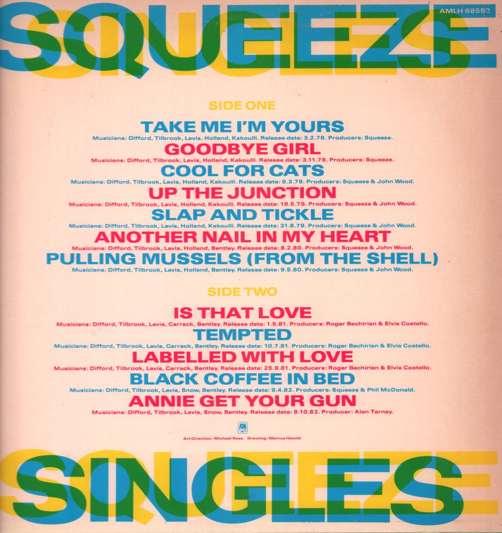 Squeeze - Singles 45'S And Under - Lp