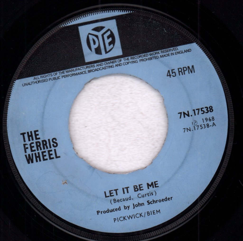 Ferris Wheel - Let It Be Me - 7 Inch