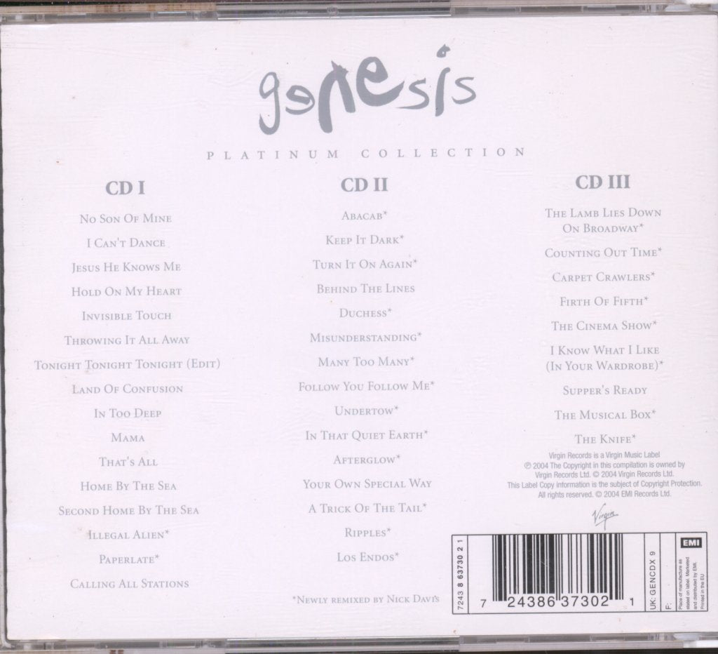 Genesis - Platinum Collection - Triple Cd