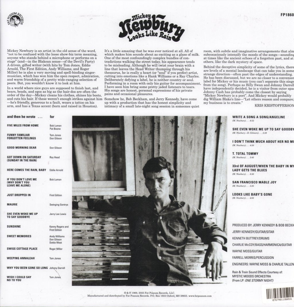 Mickey Newbury - Looks Like Rain - Lp