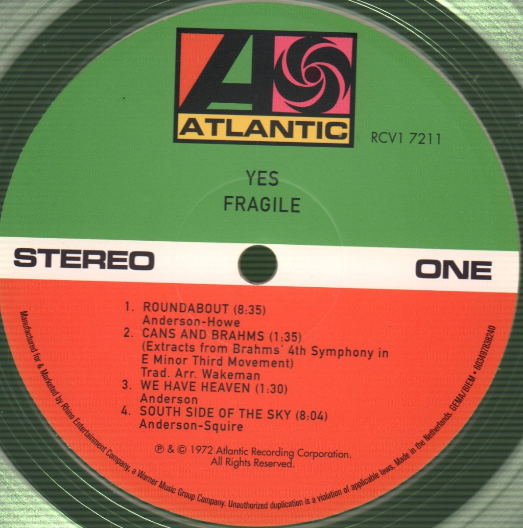 Yes - Fragile - Lp