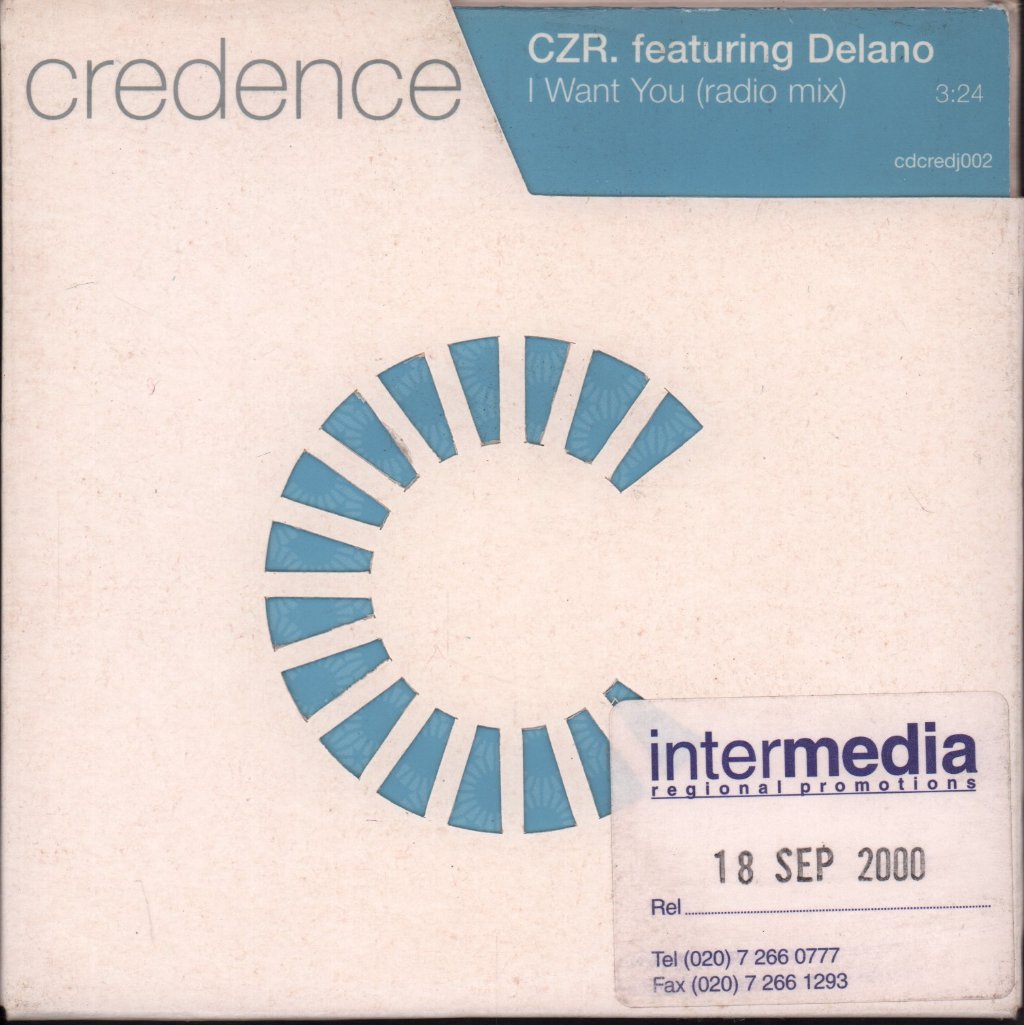 czr featuring delano - I Want You - Cd
