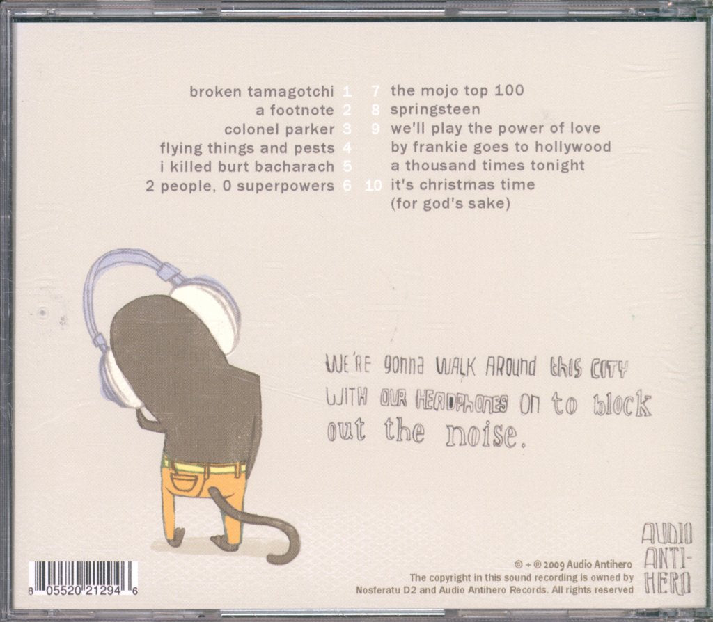 Nosferatu D2 - We're Gonna Walk Around This City With Our Headphones On To Block Out The Noise - Cd