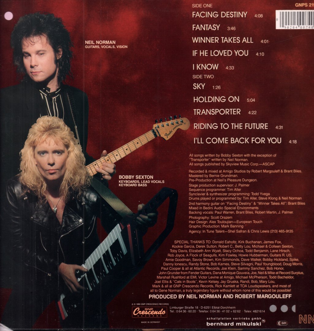 Neil Norman & Bobby Sexton - Facing Destiny - Lp
