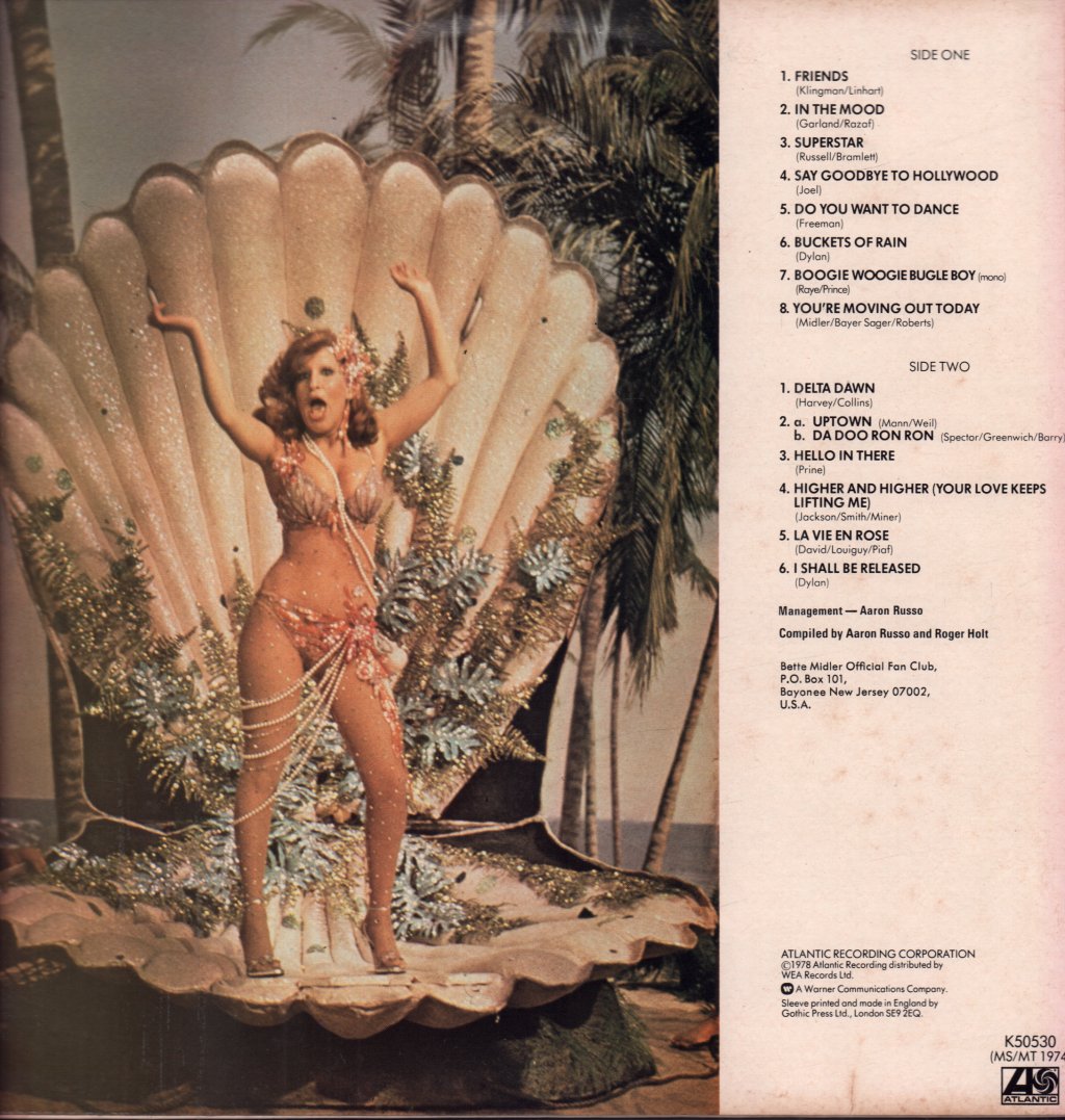 Bette Midler - Best Of Bette - Lp
