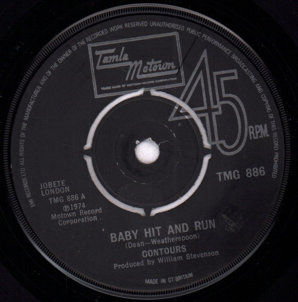 Contours - Baby Hit And Run - 7 Inch