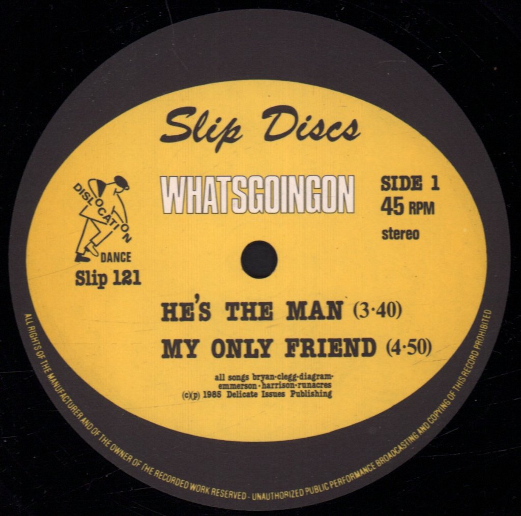Dislocation Dance - Whats Going On - 12 Inch