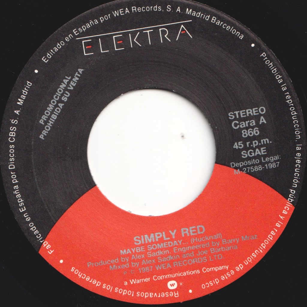 Simply Red - Maybe Someday - 7 Inch