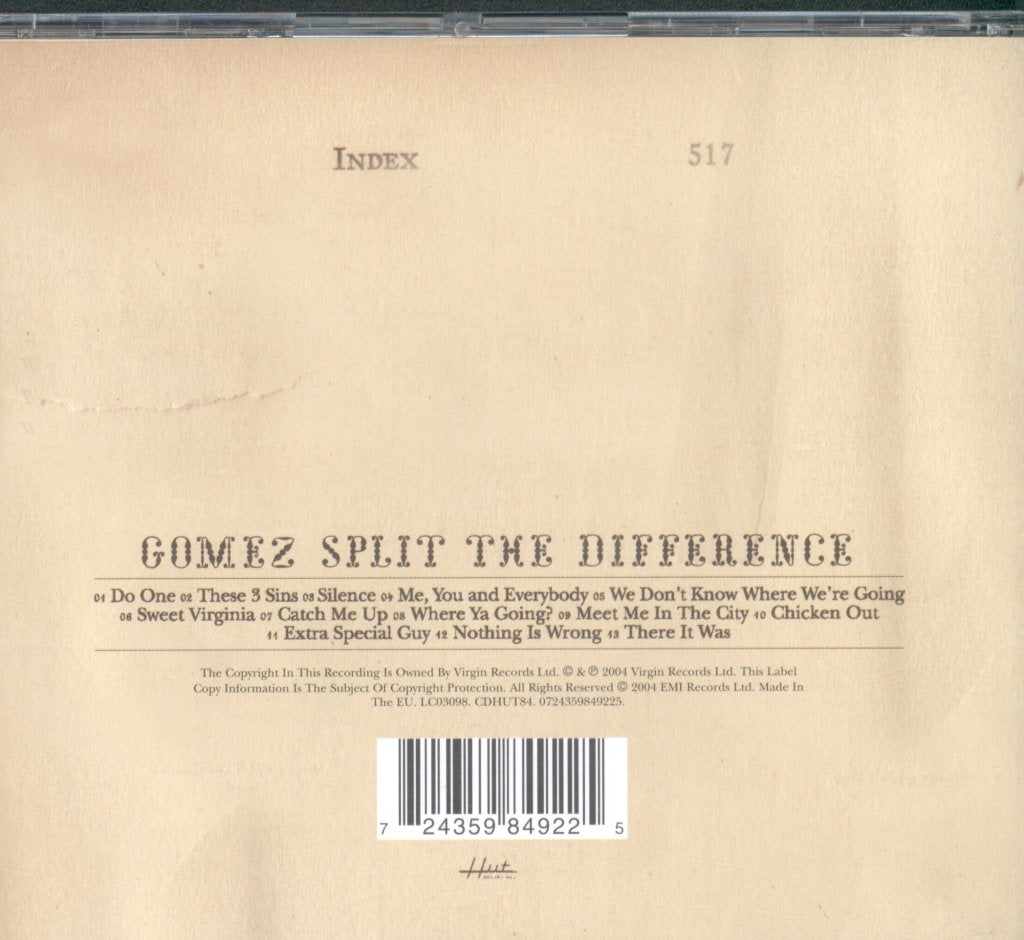 Gomez - Split The Difference - Cd